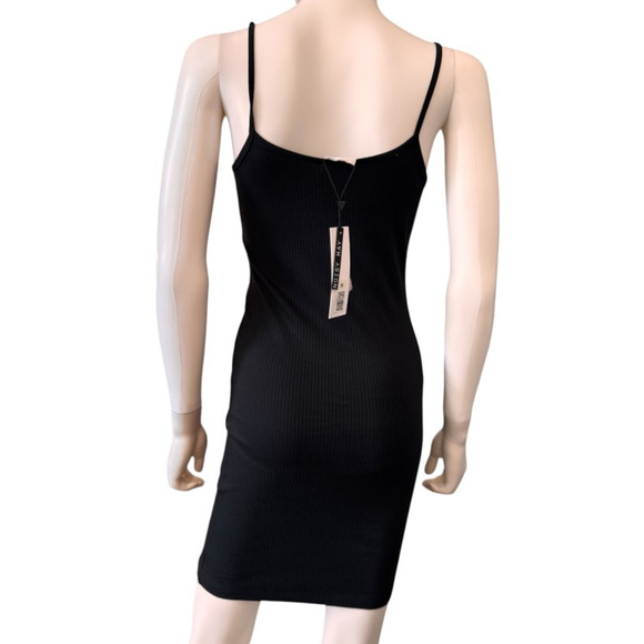 New NOISY MAY Women's Black Riba Edda Sleeveless Short Dress Size L FALL - Picture 5 of 8